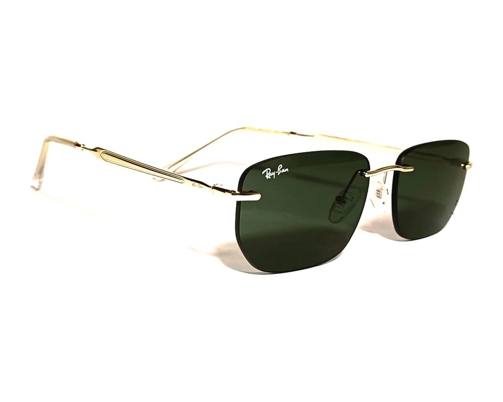 Lentes de sol Al aire dorado: al aire de metal con mica verde g15