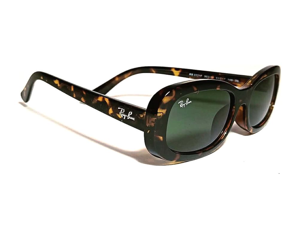 Lentes de sol Ovalado carey: ovalado de acetato con mica verde