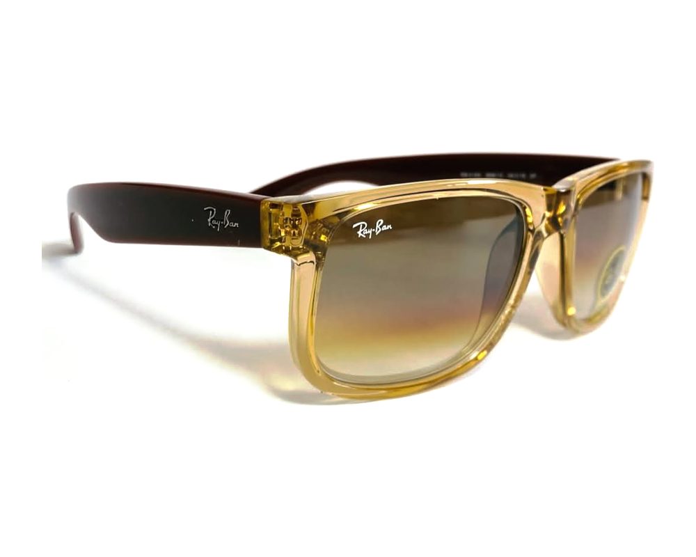 Lentes de sol Wayfarer ámbar: wayfarer de acetato con mica ámbar degradé