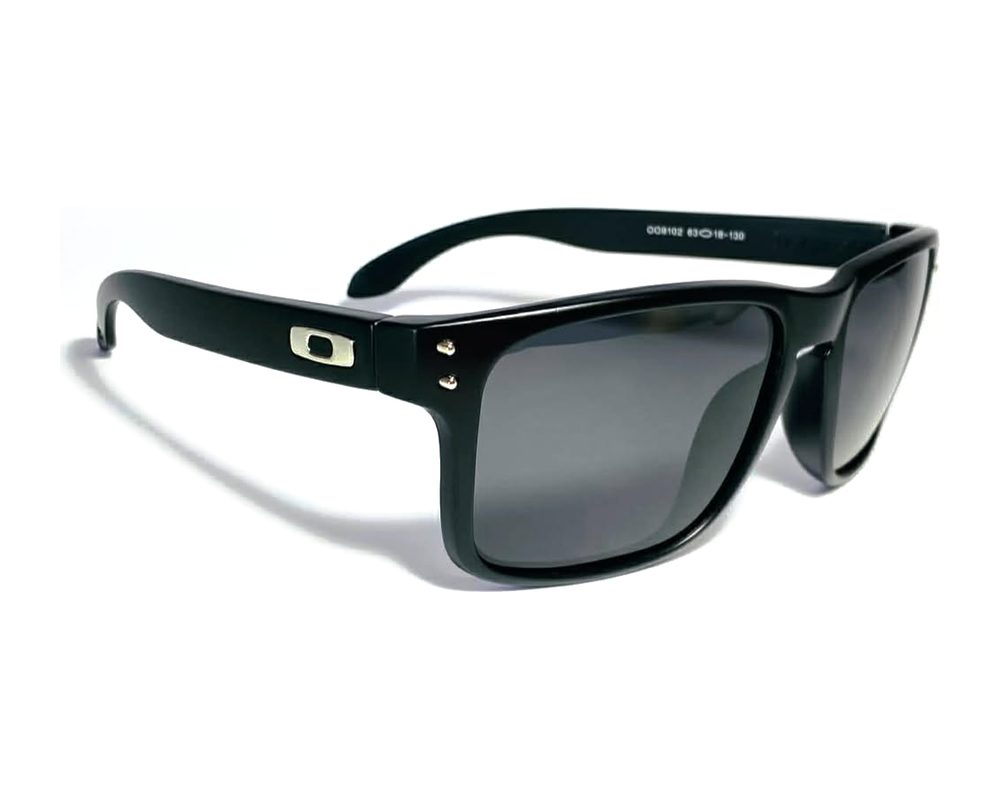 Lentes de sol Wayfarer negro mate: wayfarer de acetato con mica gris