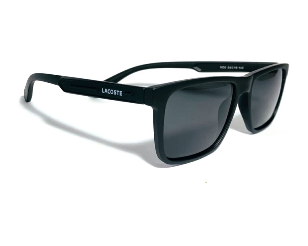 Lentes de sol Cuadrado negro: cuadrado de acetato con mica gris