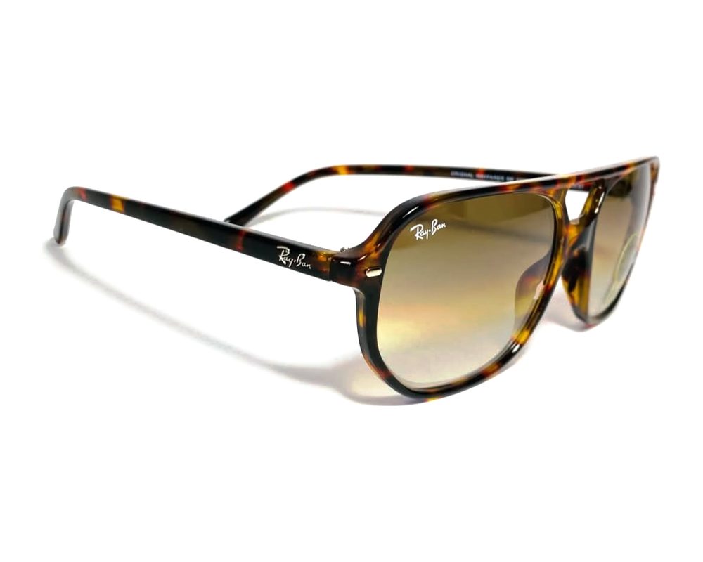 Lentes de sol Aviador vintage: aviador de acetato con mica ámbar degradé