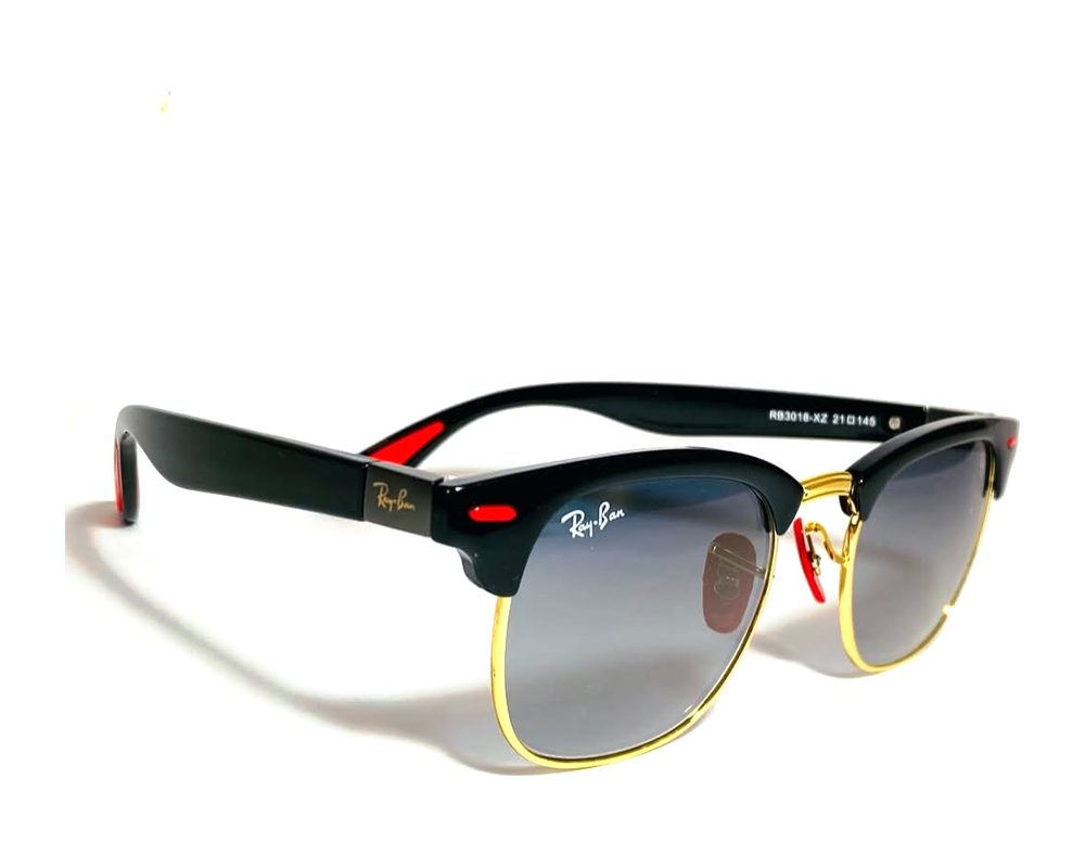 Lentes de sol Clubmaster negro: clubmaster de acetato y metal con mica gris degradé