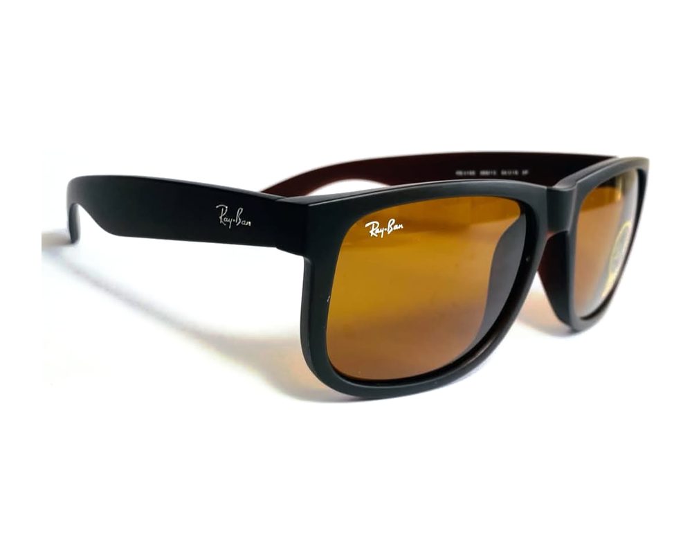 Lentes de sol Wayfarer vino: wayfarer de acetato con mica ámbar
