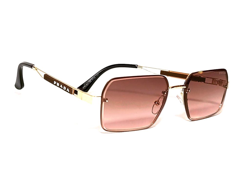 Lentes de sol Cuadrado rosa: cuadrado de metal con mica rosa degradé